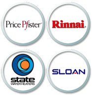 prife pfister rinnai state and sloan plumbing products
